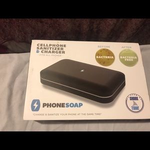 Cell phone sanitizer and charger.